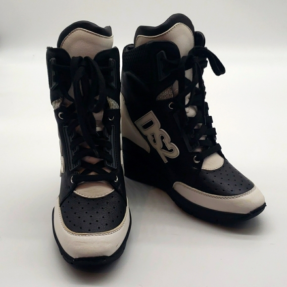 D SQUARE SIZE 40 COLOR BLACK AND WHITE 100% AUTHENTIC CONDITION IS USED - Picture 4 of 6